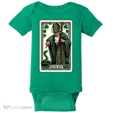 Tarot Card Funny St Patricks Day Gon Git St Patrick Baby Bodysuit