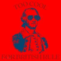 Too Cool For British Rule Funny Patrotic Santa Hat thumb 1