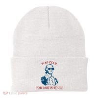 Too Cool For British Rule Funny Patrotic Beanie thumb 0