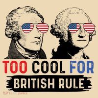 Too Cool For British Rule Hamilton Washington July 4th Tote Bag thumb 4
