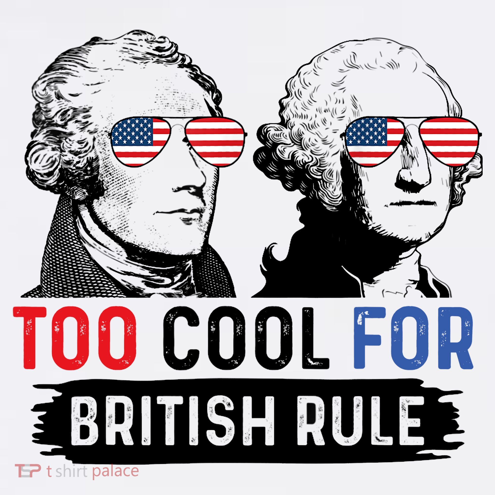 Too Cool For British Rule Hamilton Washington July 4th Apron