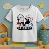 Too Cool For British Rule Hamilton Washington July 4th Toddler T-Shirt thumb 3