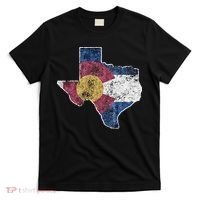 Texas Colorado Flag Family USA Home State T-Shirt thumb 0