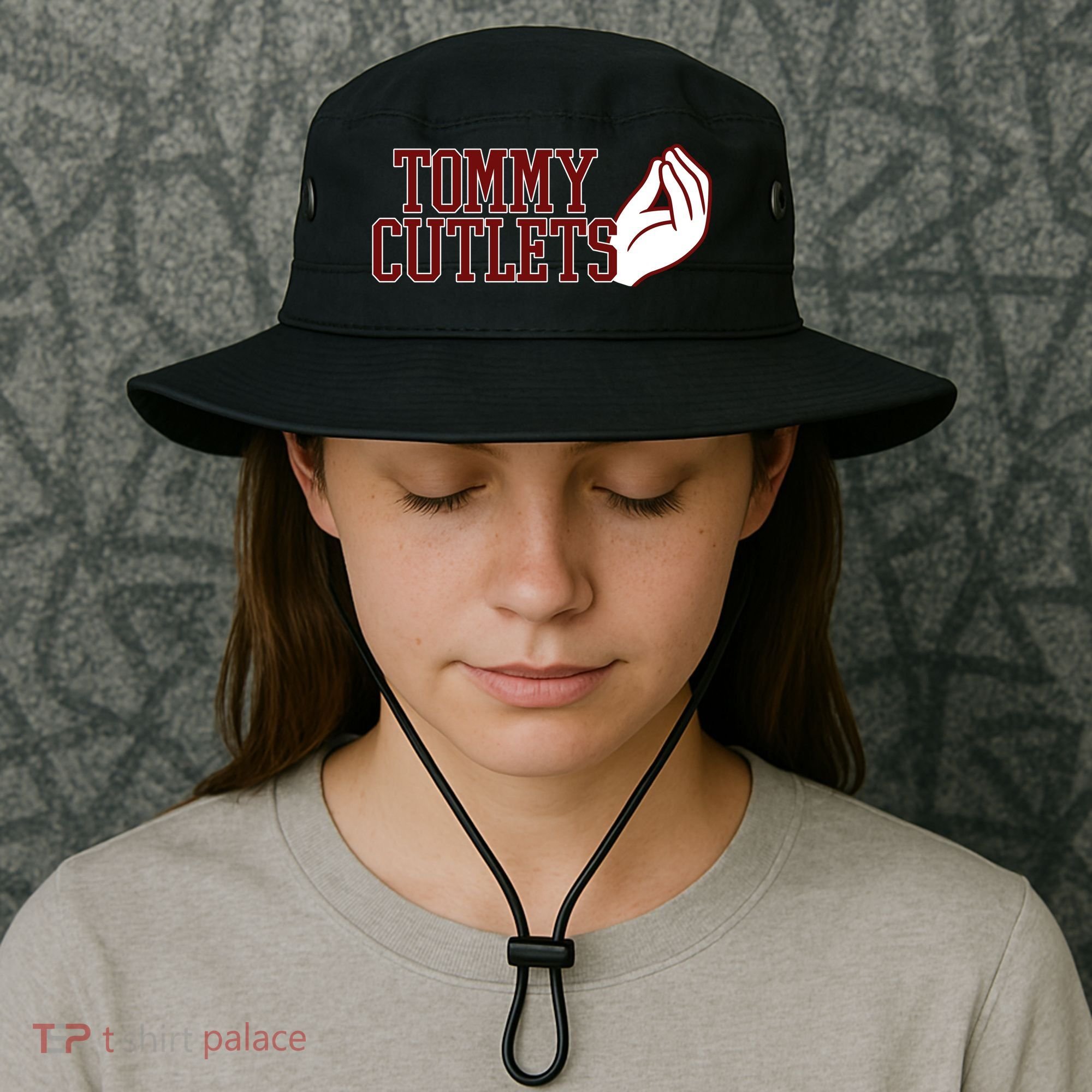 Tommy Cutlets Football Quarterback Italian Hand Bucket Hat