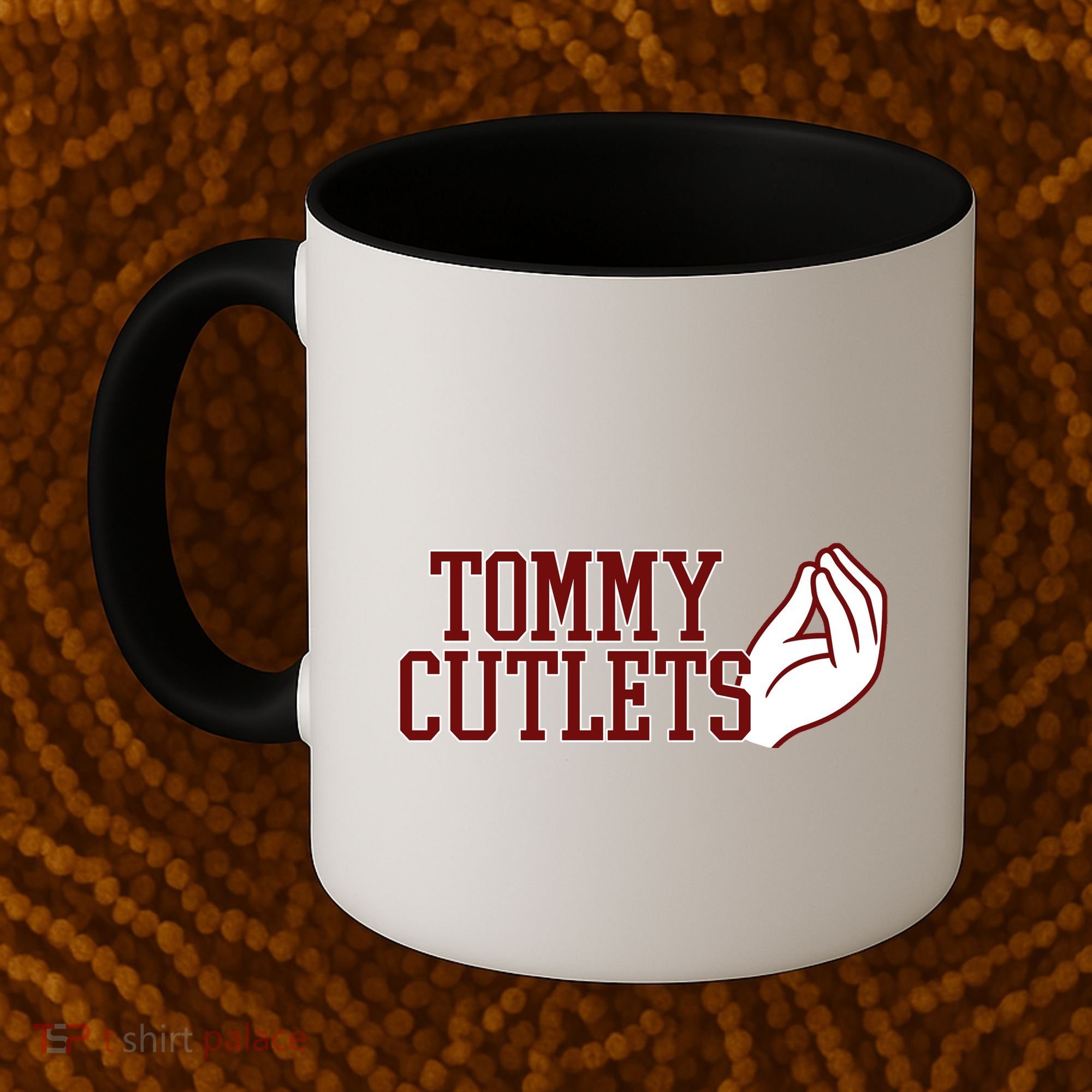 Tommy Cutlets Football Quarterback Italian Hand Coffee Mug