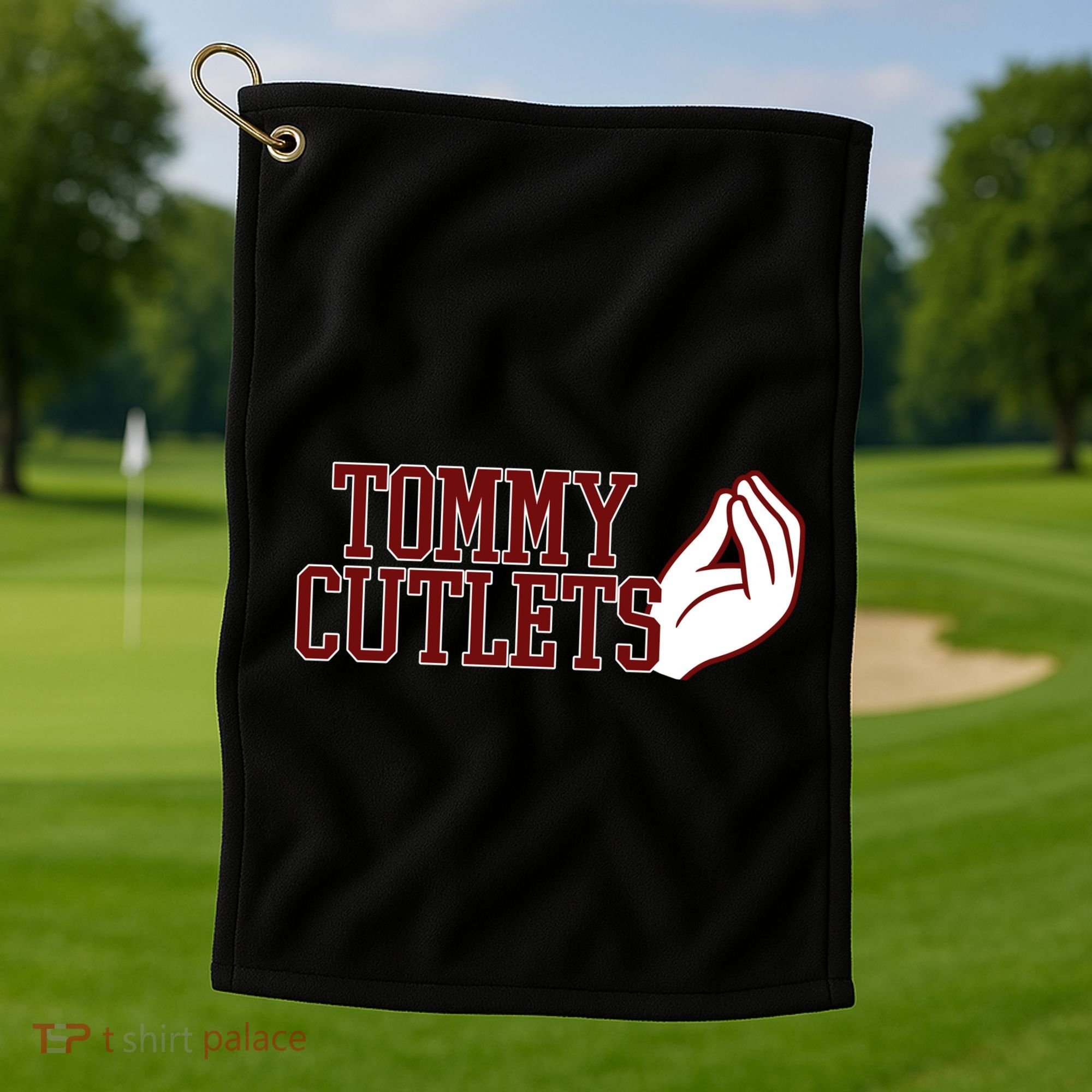 Tommy Cutlets Football Quarterback Italian Hand Golf Towel