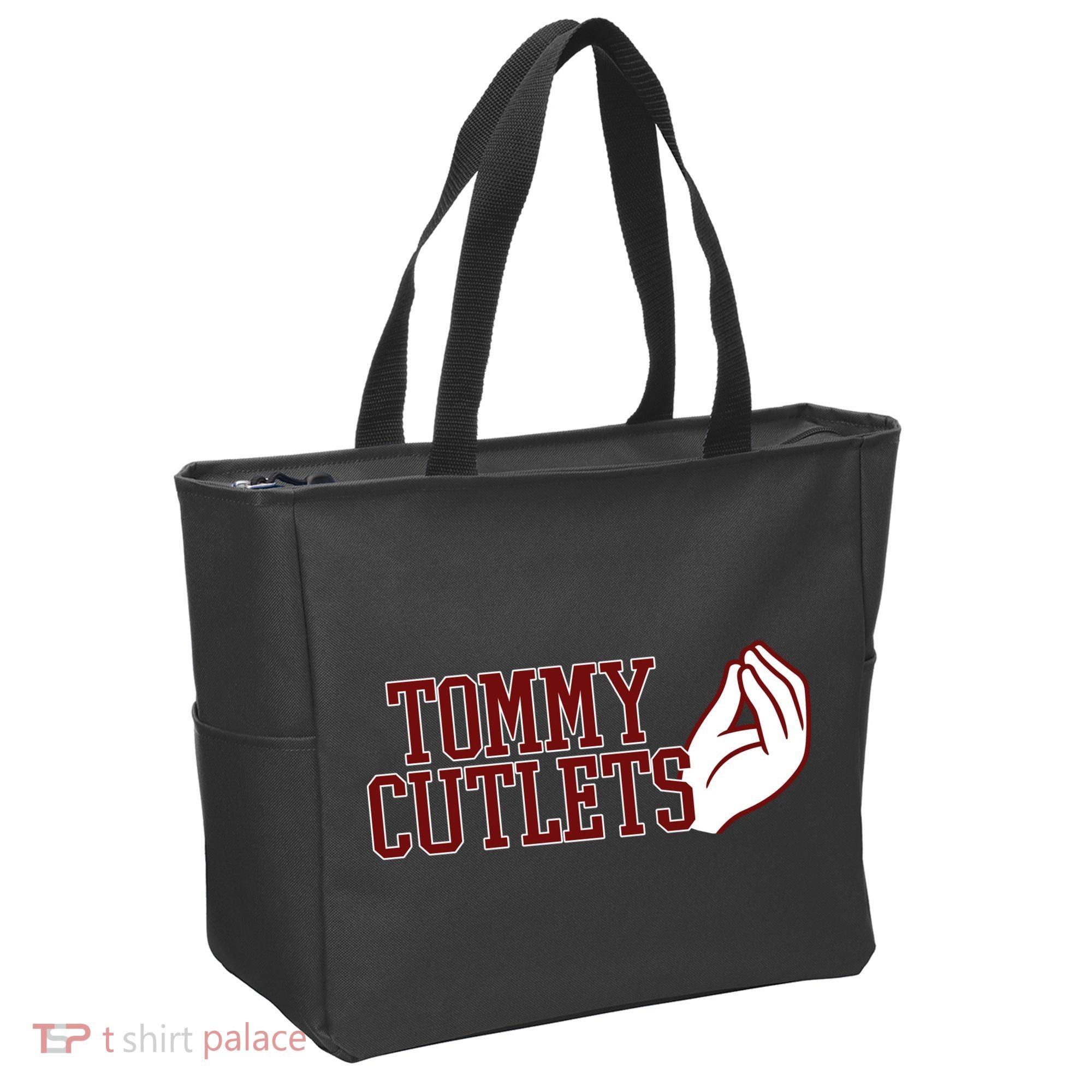 Tommy Cutlets Football Quarterback Italian Hand Tote Bag
