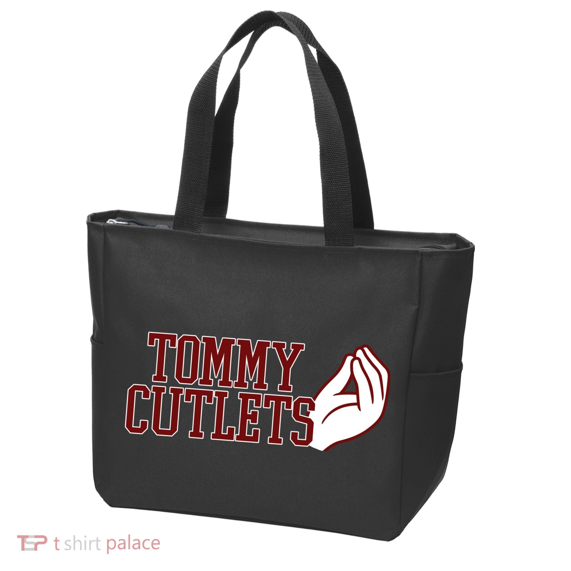 Tommy Cutlets Football Quarterback Italian Hand Tote Bag