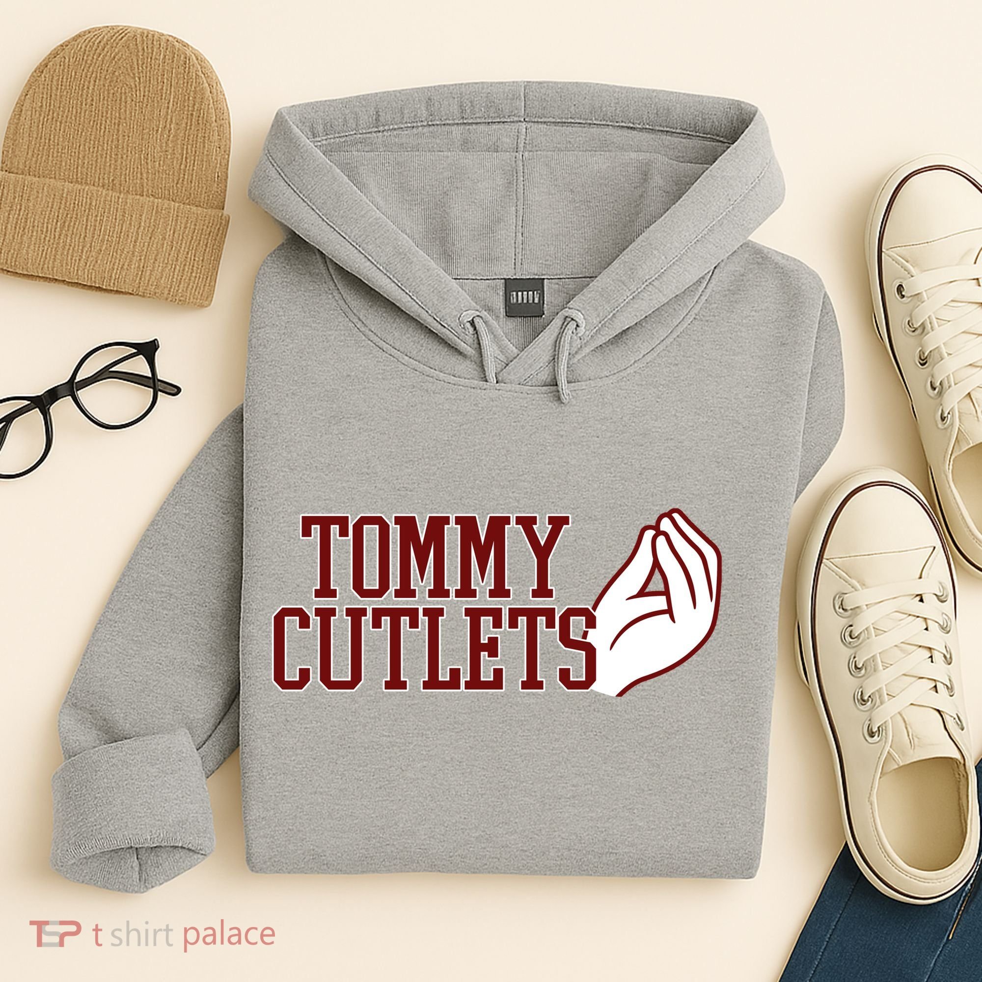 Tommy Cutlets Football Quarterback Italian Hand Hoodie