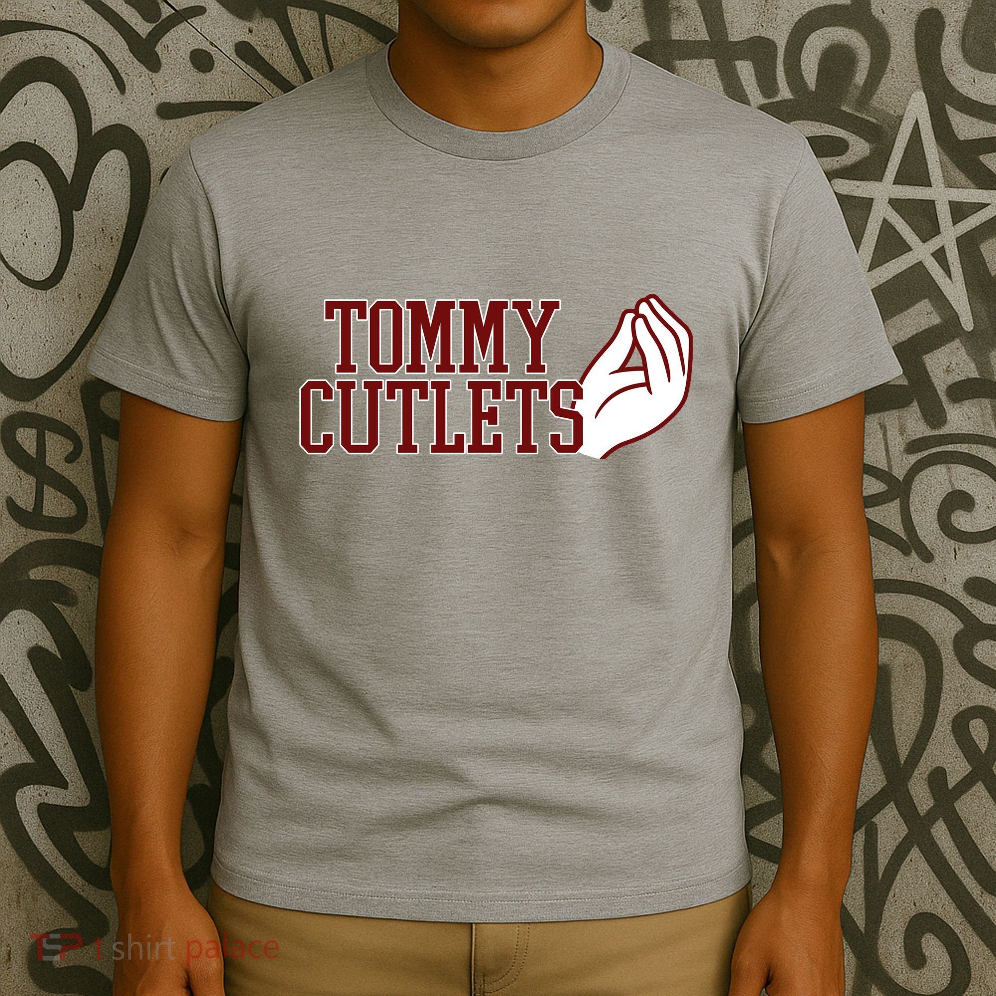 Tommy Cutlets Football Quarterback Italian Hand T-Shirt