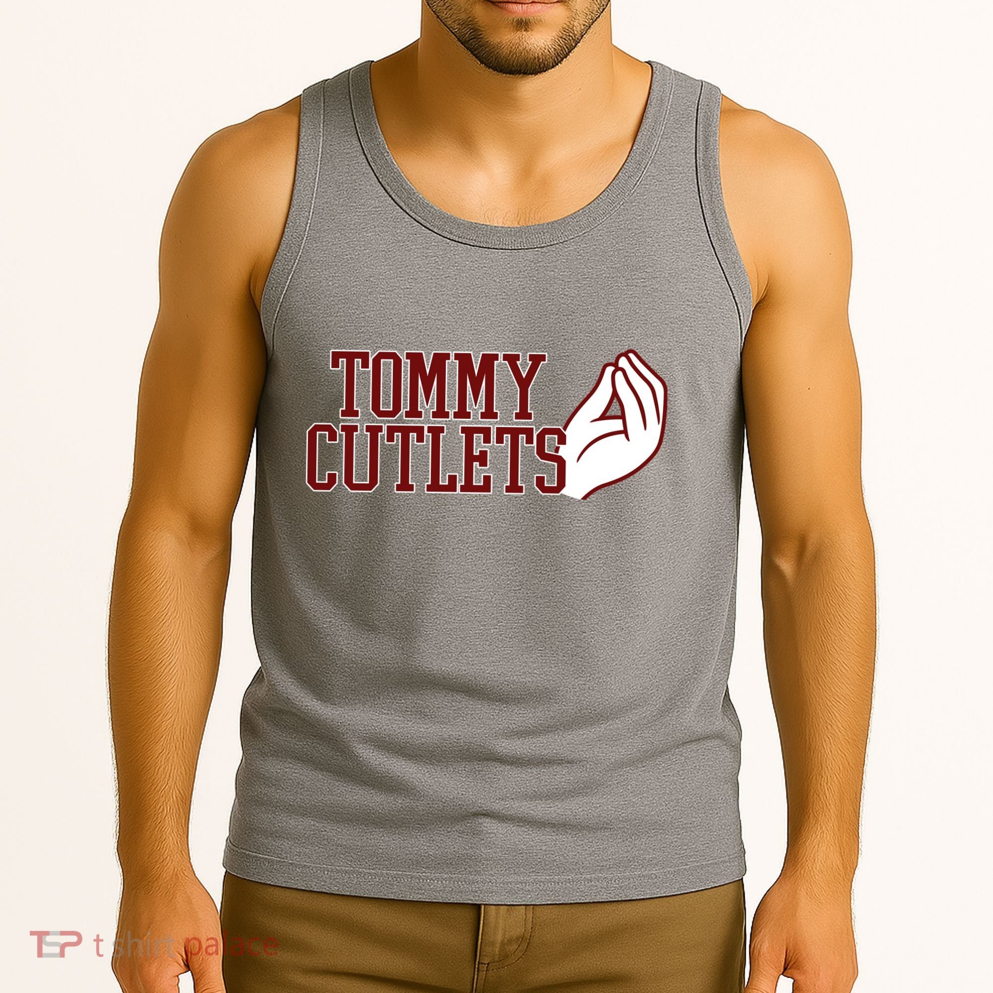 Tommy Cutlets Football Quarterback Italian Hand Tank Top