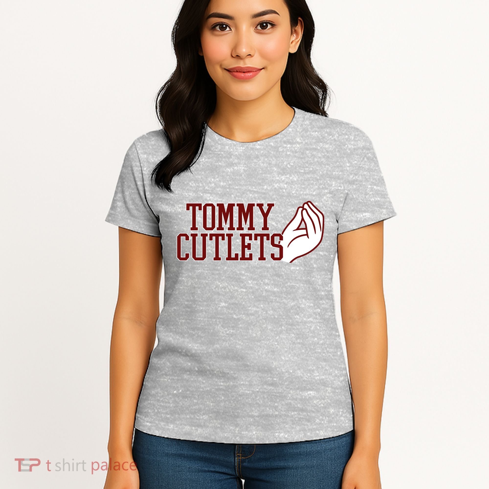 Tommy Cutlets Football Quarterback Italian Hand Women's T-Shirt