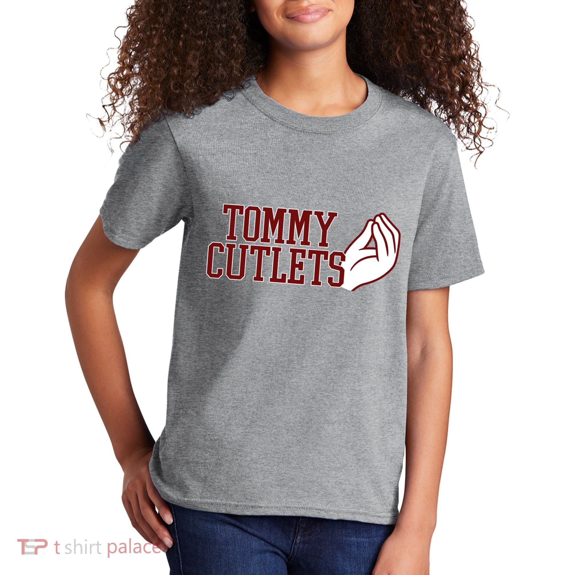 Tommy Cutlets Football Quarterback Italian Hand Kids T-Shirt