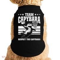 Team Capybara Funny Retro Rodent Capybara Playing Doggie Tank thumb 0