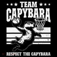 Team Capybara Funny Retro Rodent Capybara Playing Bucket Hat thumb 4
