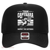 Team Capybara Funny Retro Rodent Capybara Playing Hat thumb 0