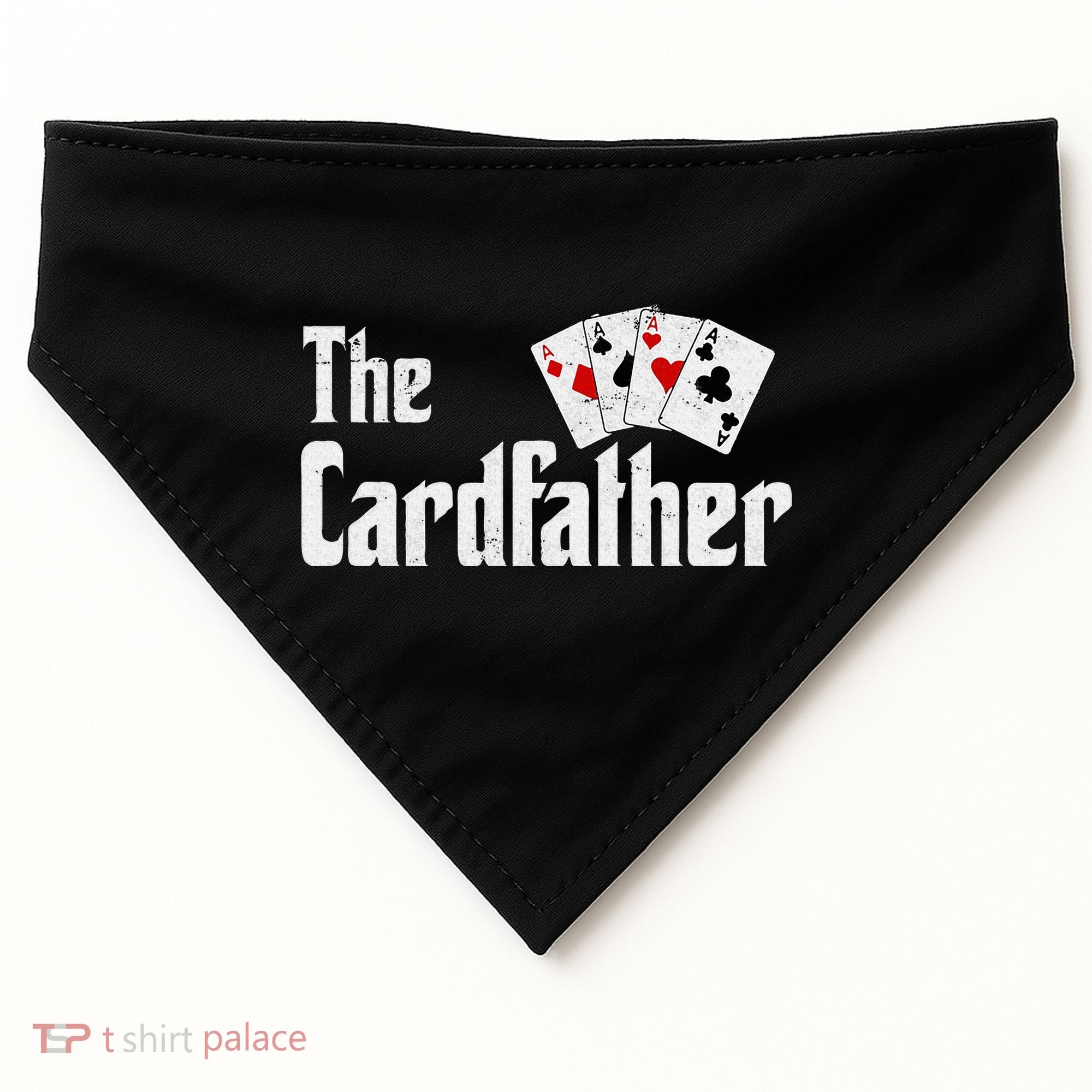 The Card Father Poker Game Cards USA-Made Doggie Bandana