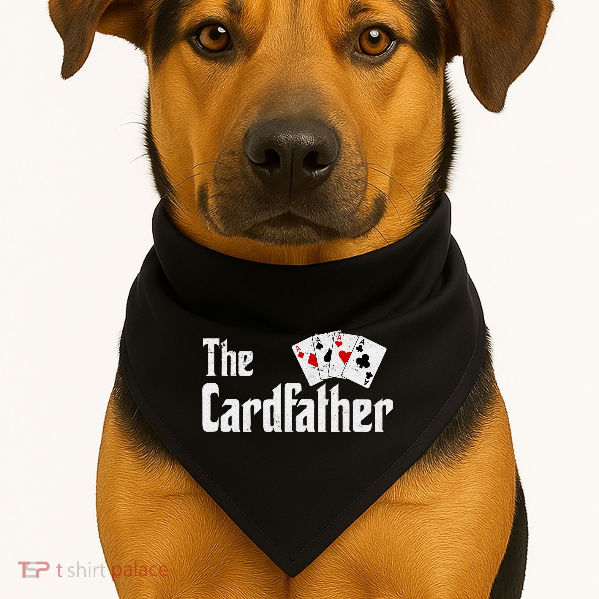 The Card Father Poker Game Cards USA-Made Doggie Bandana