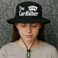 The Card Father Poker Game Cards Bucket Hat thumb 3