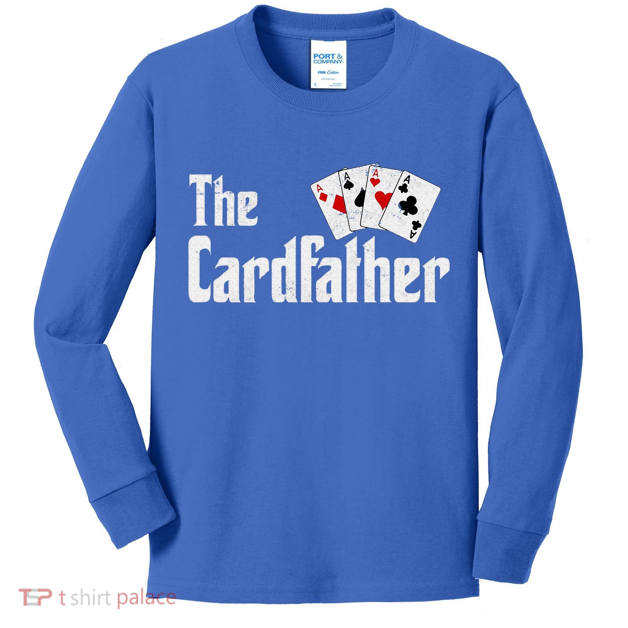The Card Father Poker Game Cards Kids Long Sleeve Shirt