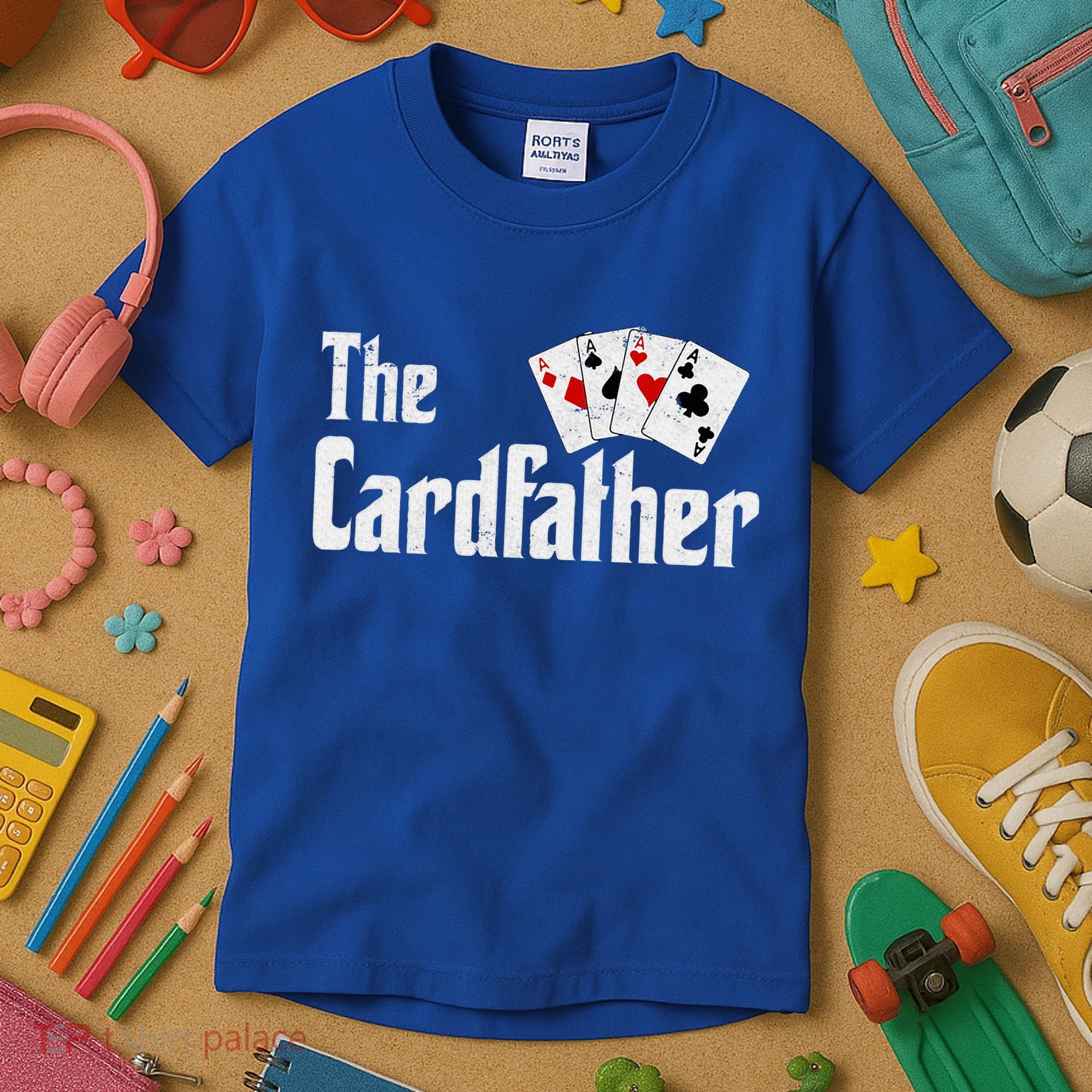 The Card Father Poker Game Cards Kids T-Shirt