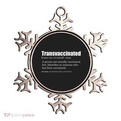 Transvaccinated Classic Funny Definition Meaning Ornament