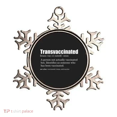 Transvaccinated Classic Funny Definition Meaning Ornament