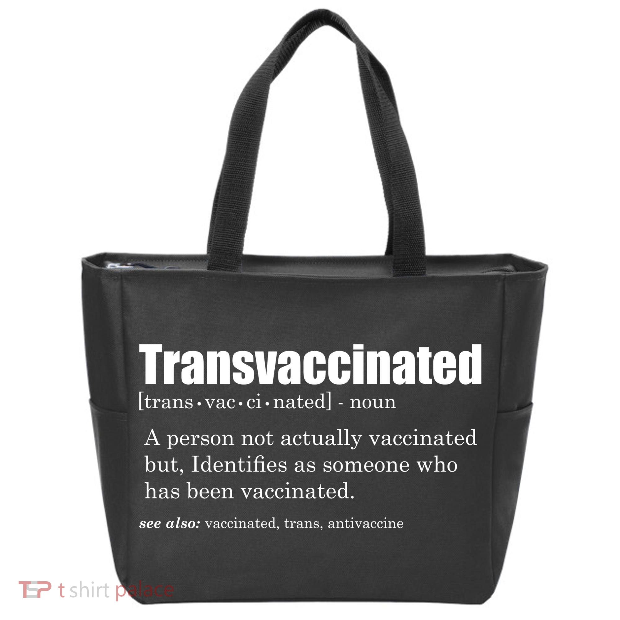 Transvaccinated Classic Funny Definition Meaning Tote Bag