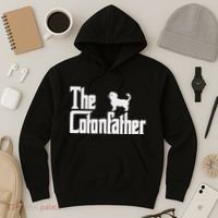 The Cotonfather Funny Coton De Tulear Dog Dad Hoodie thumb 3