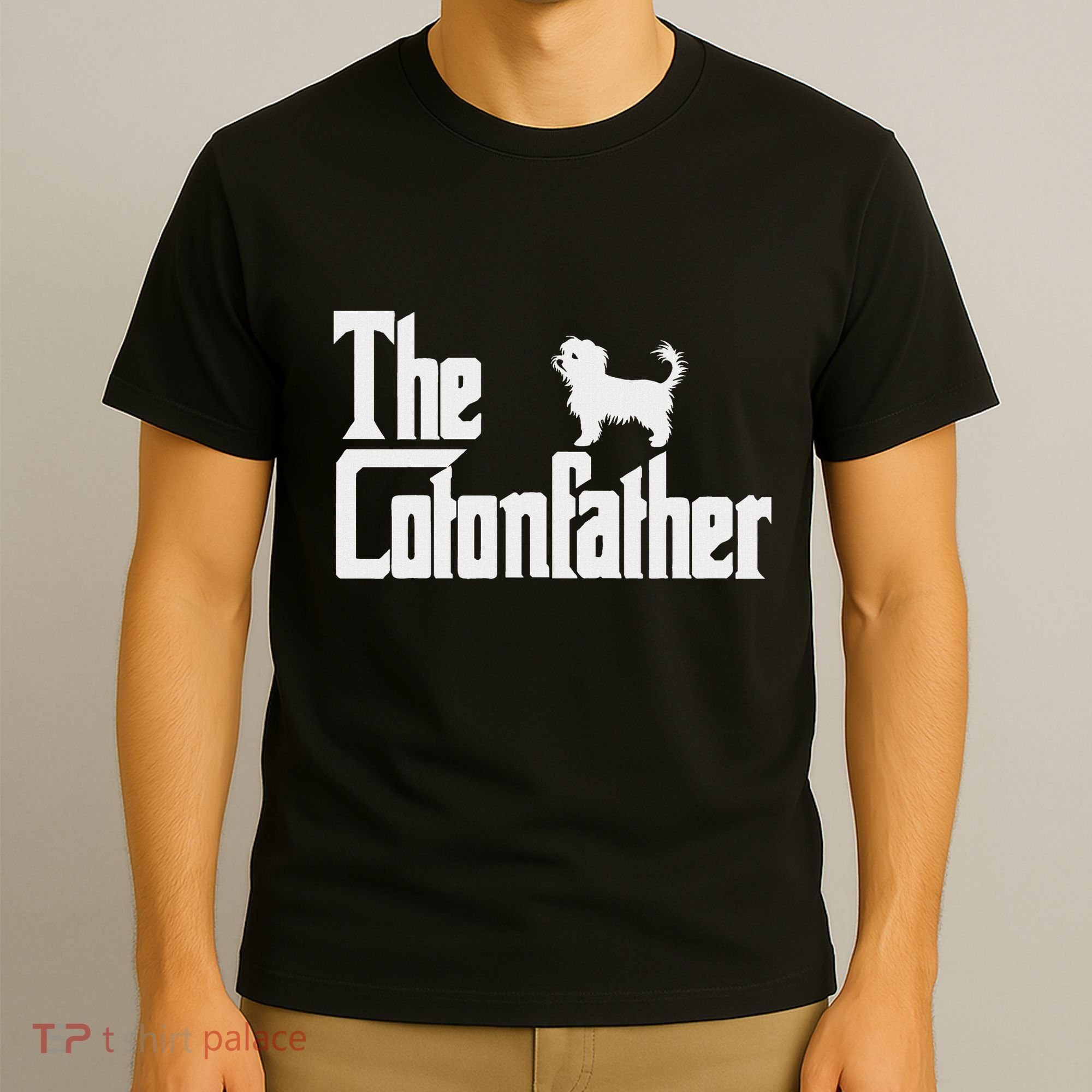 The Cotonfather Funny Coton De Tulear Dog Dad T-Shirt