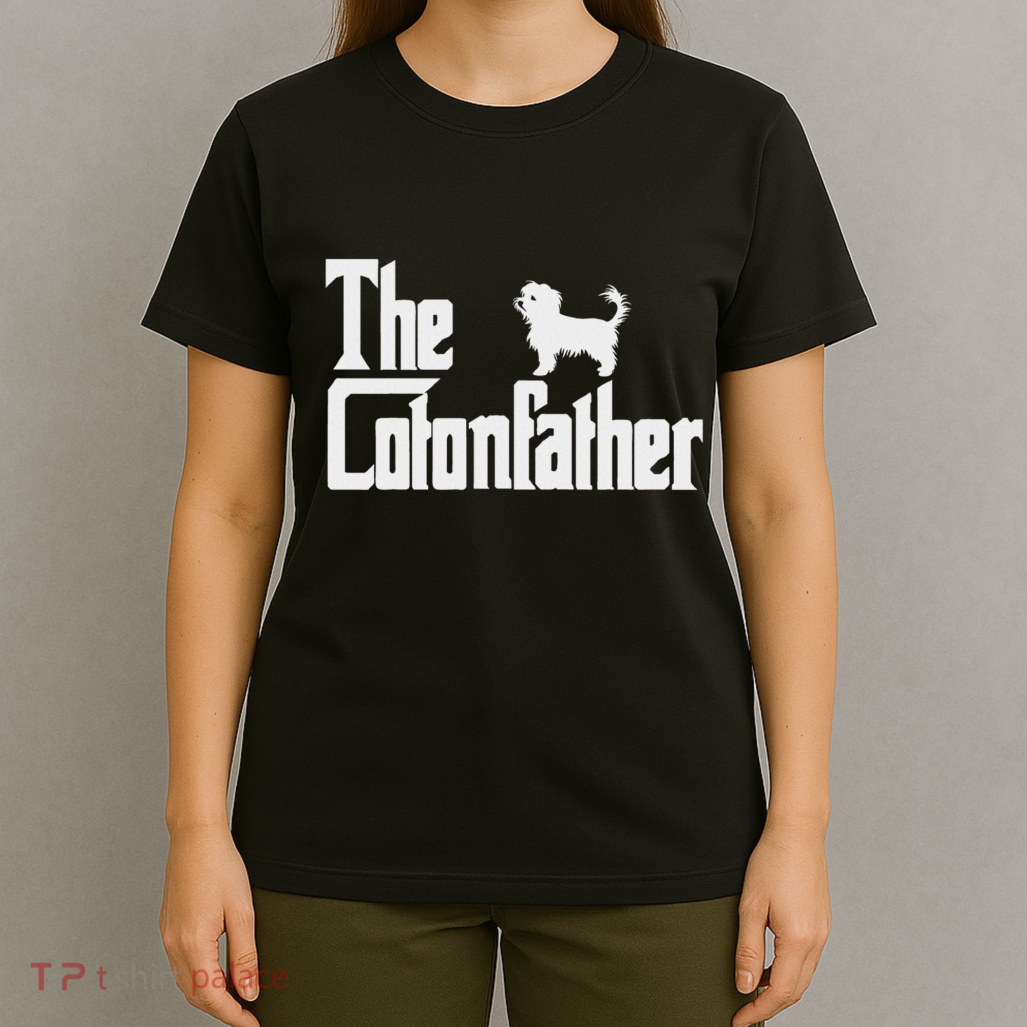The Cotonfather Funny Coton De Tulear Dog Dad T-Shirt