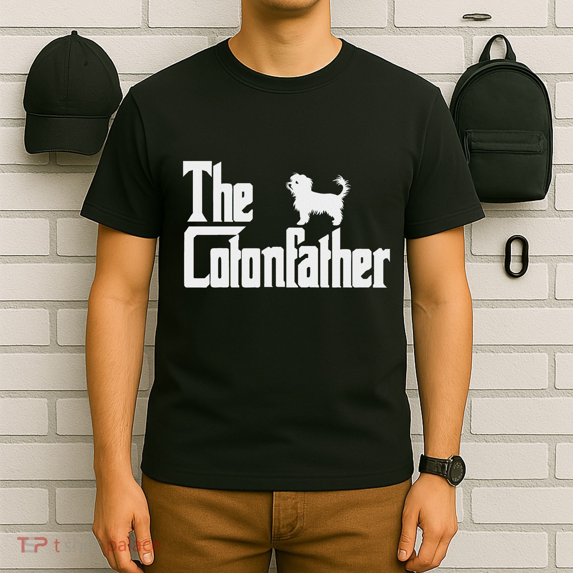 The Cotonfather Funny Coton De Tulear Dog Dad T-Shirt