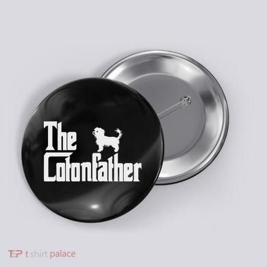 The Cotonfather Funny Coton De Tulear Dog Dad Button