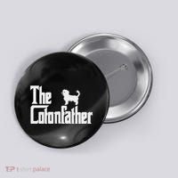The Cotonfather Funny Coton De Tulear Dog Dad Button thumb 0