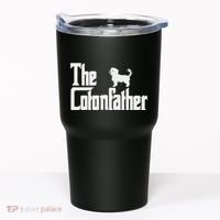 The Cotonfather Funny Coton De Tulear Dog Dad Tumbler thumb 0