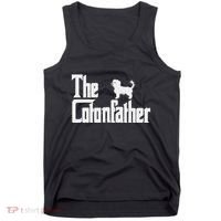 The Cotonfather Funny Coton De Tulear Dog Dad Tank Top thumb 0