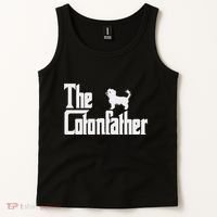 The Cotonfather Funny Coton De Tulear Dog Dad Tank Top thumb 2