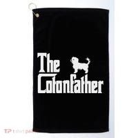 The Cotonfather Funny Coton De Tulear Dog Dad Golf Towel thumb 0