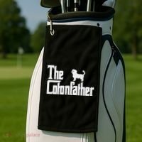 The Cotonfather Funny Coton De Tulear Dog Dad Golf Towel thumb 2