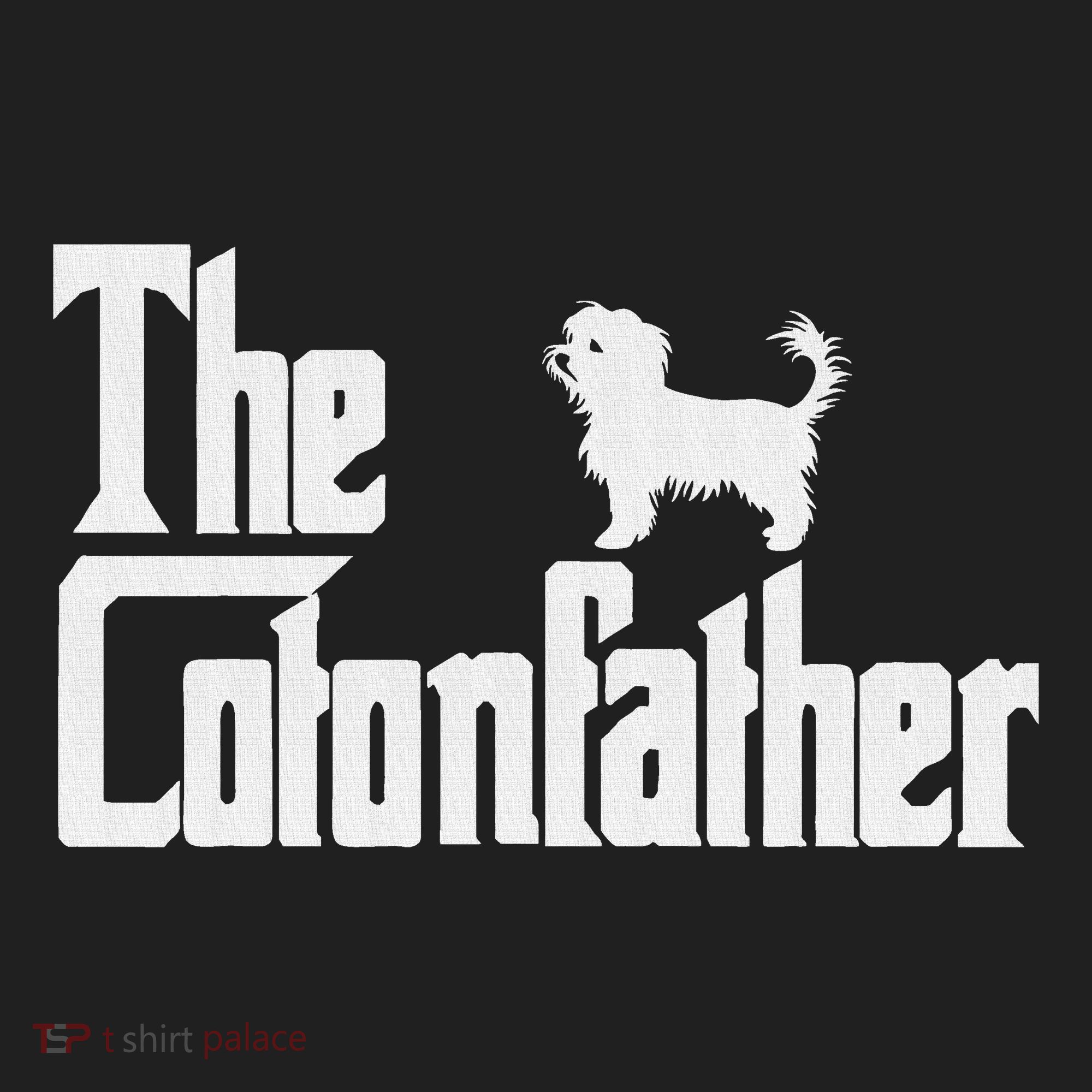 The Cotonfather Funny Coton De Tulear Dog Dad Golf Towel