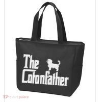 The Cotonfather Funny Coton De Tulear Dog Dad Tote Bag thumb 3