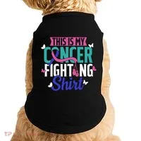 Thyroid Cancer Fighting Thyroid Ribbon Awareness Fighter Doggie Tank thumb 0