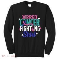 Thyroid Cancer Fighting Thyroid Ribbon Awareness Fighter Sweatshirt thumb 0
