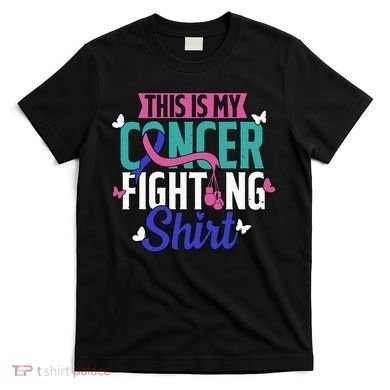 Thyroid Cancer Fighting Thyroid Ribbon Awareness Fighter T-Shirt