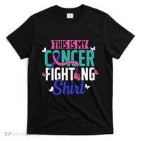 Thyroid Cancer Fighting Thyroid Ribbon Awareness Fighter T-Shirt thumb 0