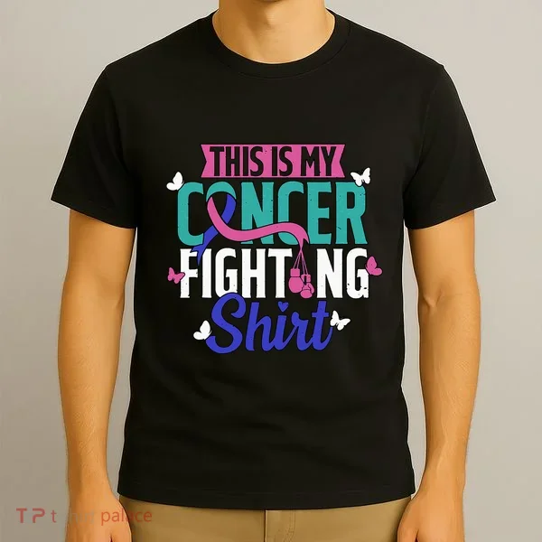 Thyroid Cancer Fighting Thyroid Ribbon Awareness Fighter T-Shirt
