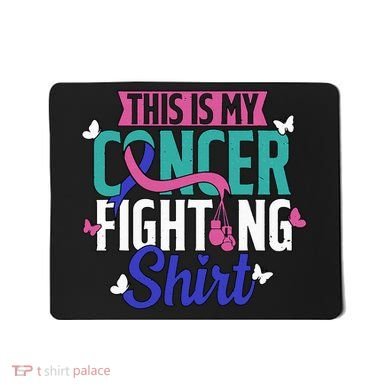 Thyroid Cancer Fighting Thyroid Ribbon Awareness Fighter Mousepad