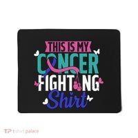 Thyroid Cancer Fighting Thyroid Ribbon Awareness Fighter Mousepad thumb 0