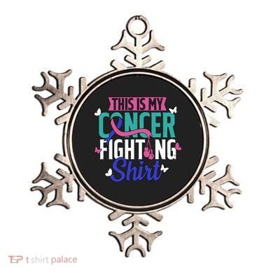 Thyroid Cancer Fighting Thyroid Ribbon Awareness Fighter Ornament