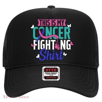 Thyroid Cancer Fighting Thyroid Ribbon Awareness Fighter Hat